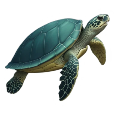 Tortue sur baleine sticker
