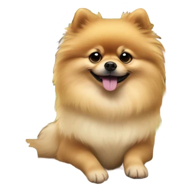 Clever Pomeranian  with books sticker