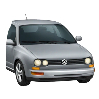 Grey Volkswagen mk6 car sticker
