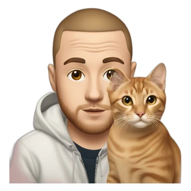 Mac Miller With a cat sticker