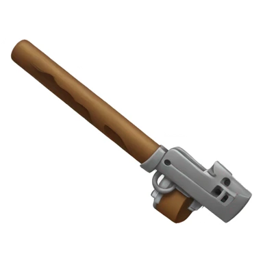 a lock with wings holding a boomstick sticker