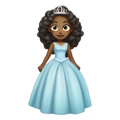 Me wearing a princess dress  sticker