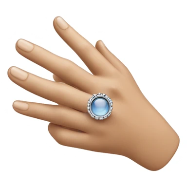finger with pandora ring sticker