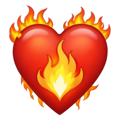 Cœur enflammé  sticker