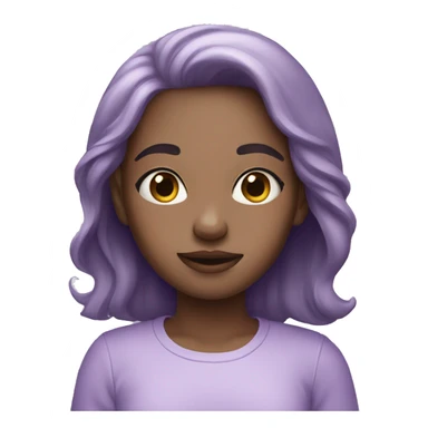 pastel purple girl sticker