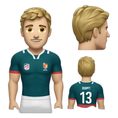 Antoine Dupont le rugbyman sticker