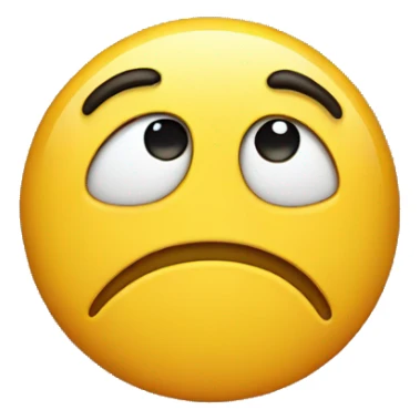 Sad happy emoji sticker