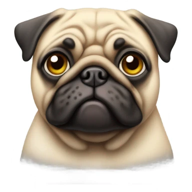 Fat pug sticker