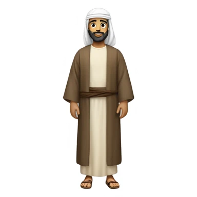 peter, a middle eastern disciple of jesus during biblical times, full body sticker