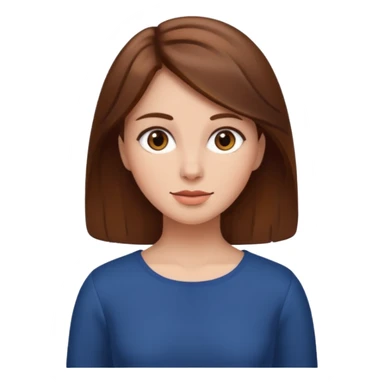 person woman brownhair fullbody sticker