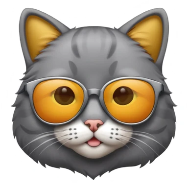 Cat wearing sunglasses new  sticker