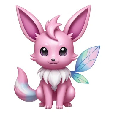 Shiny-Pastel-Eeveelution-Cute-Fakemon-Fairy-Pokémon-fusion full body sticker
