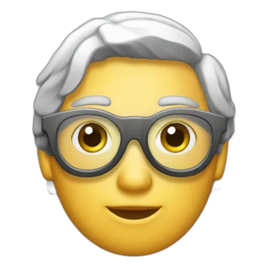 peixe de oculos de grau sticker