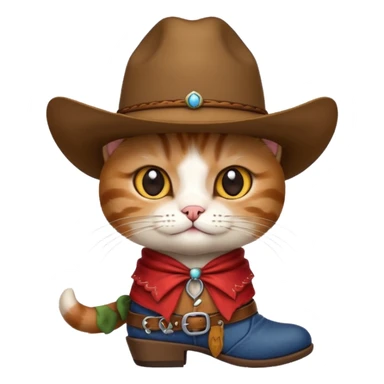 Gato vaquero sticker