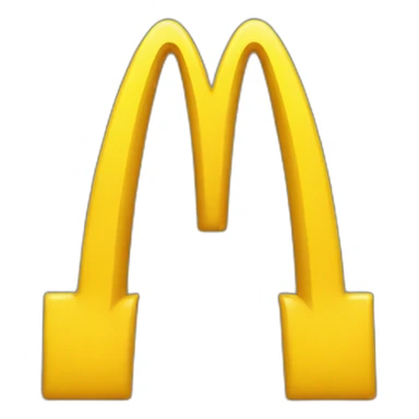yellow mcdonald's "M" sticker