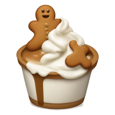 Yohgurt with gingerbread on sticker