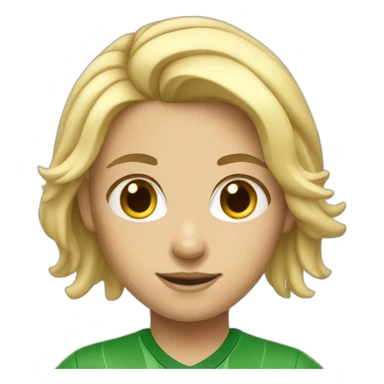 Blond soccer girl sticker