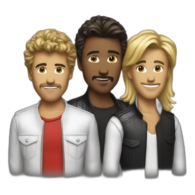 wham band realistic sticker