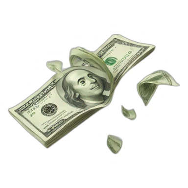 money flying sticker