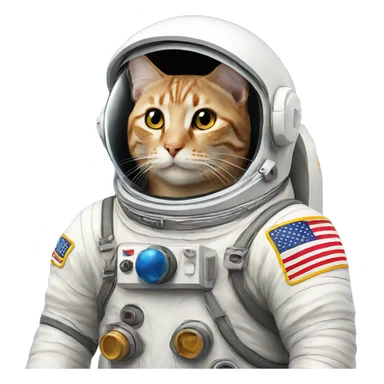 cat astronaut sticker