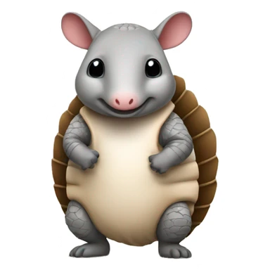 Cute Armadillo standing  sticker