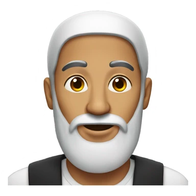 arabic man whit long beard sticker
