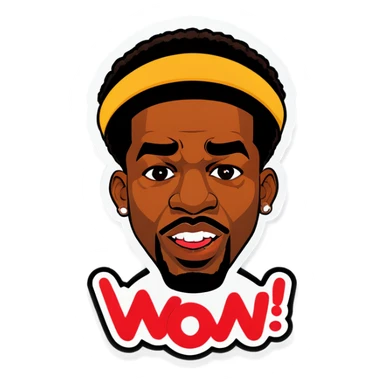 Nigga saying wow sticker