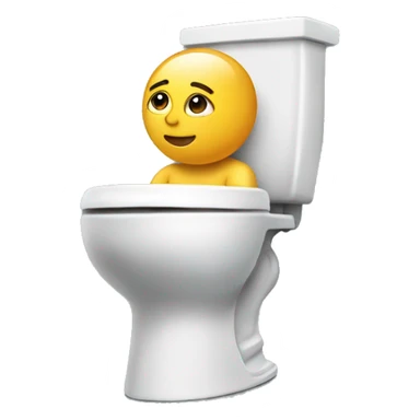 Sitting on toilet waiting to shower  sticker