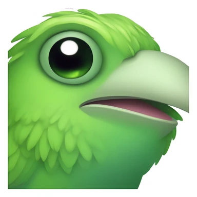 Little Green Bird pepe sticker