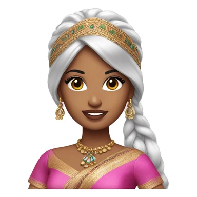 indian barbie doll sticker