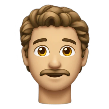 Hombre con la cabeza sticker