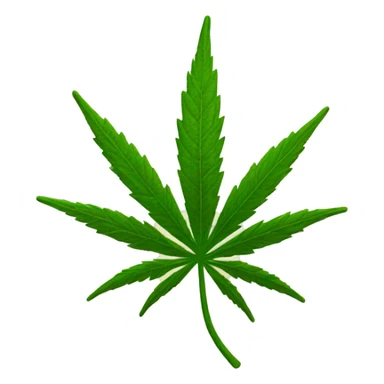 Hemp leaf sticker