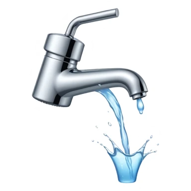 water flows from the tap sticker