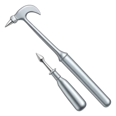 Long pokey dentist tool  sticker