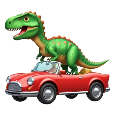 Dinosaurus on a Car sticker