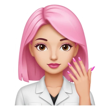 Pink Nail Tech sticker