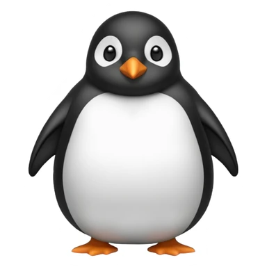 Fat penguin sticker