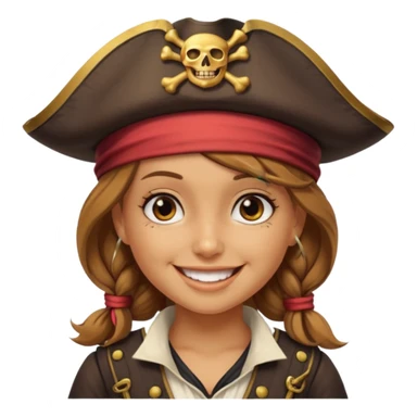 pirate girl sticker