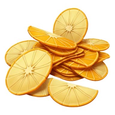 orange potato chips sticker