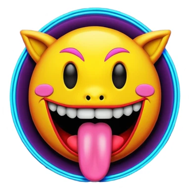 Neon sign saying GET THAT TOUNGE READY YA BASTARD sticker