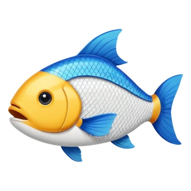 Fish wearing sports shoes  sticker
