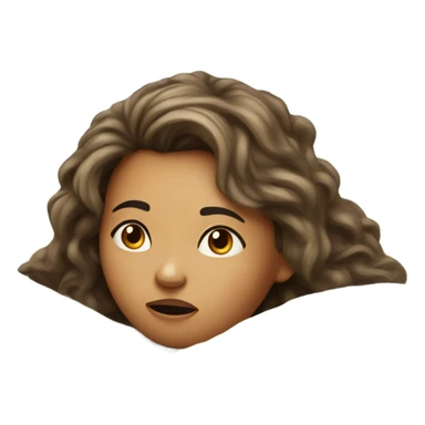 Girl with high fever sticker