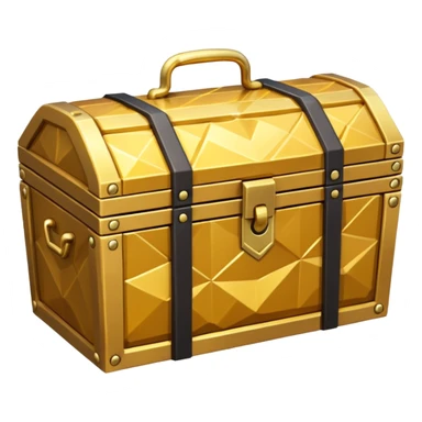 chest emoji low poly  sticker