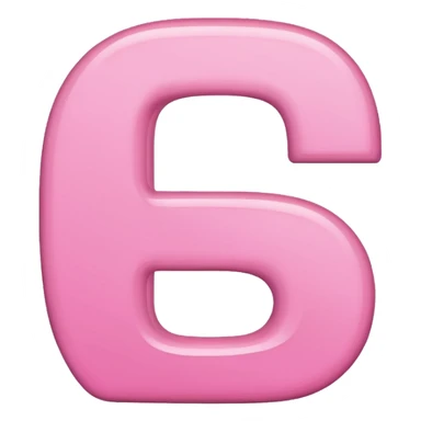 pink letter p sticker