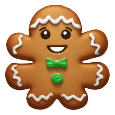 Gingerbread girl cookie sticker