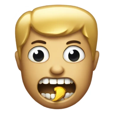 Gangster gold tooth  sticker