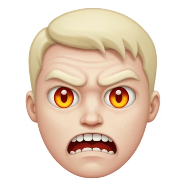 Mad face sticker