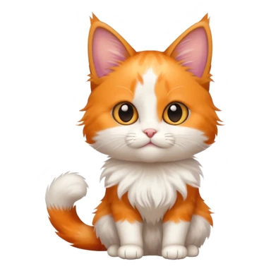 calico kitten holding a large sign sticker