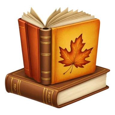 Autumn + books sticker