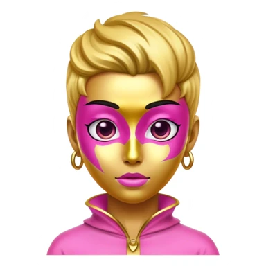 belief gold pink sticker